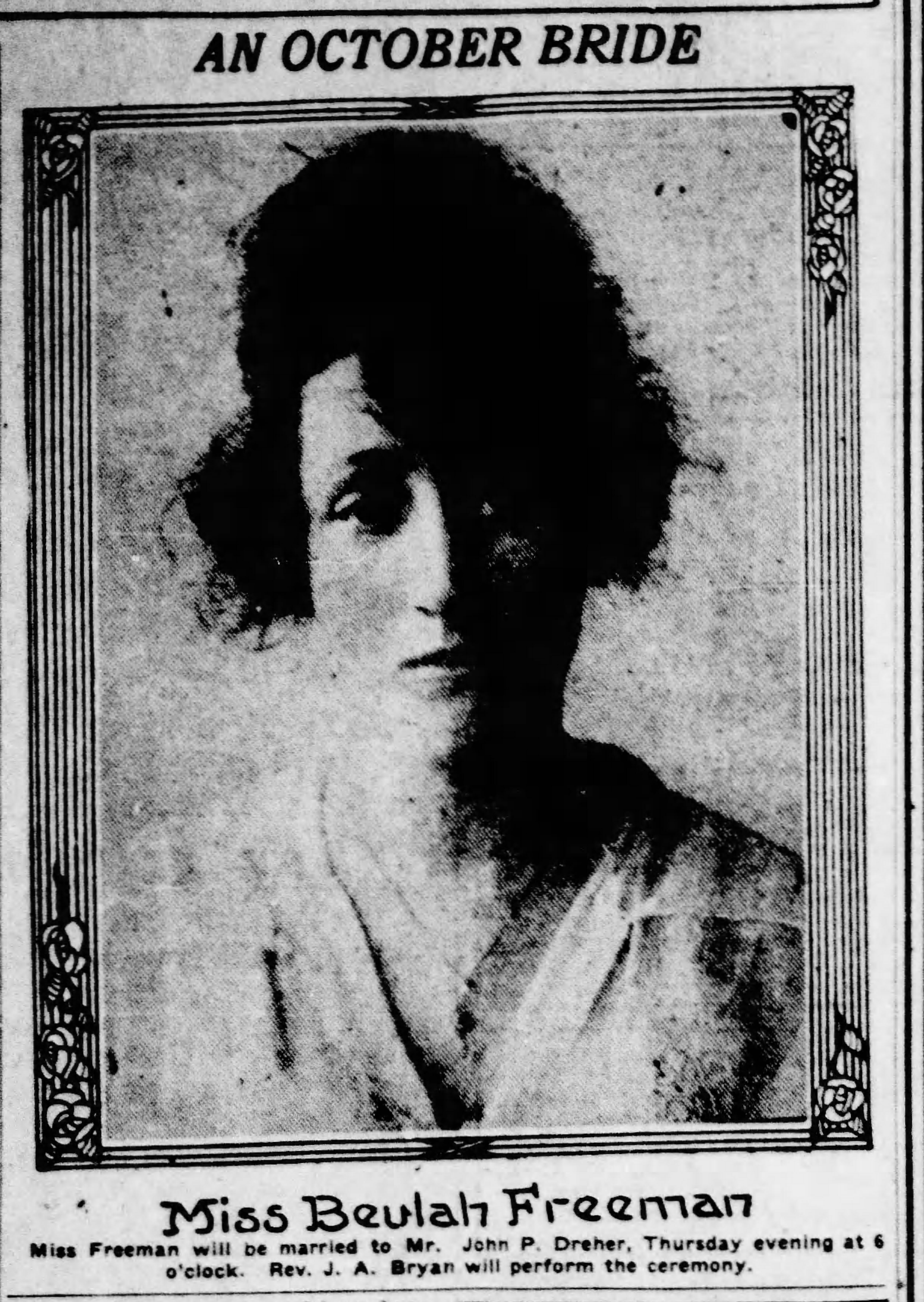 Beulah Freeman-John P. Dreher